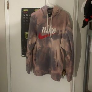 Custom tie-dye Nike hoodie